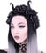 Dark Dreams Gothic Steampunk Haarband Haarreif Kopfschmuck Hörner & Rosen schwarz