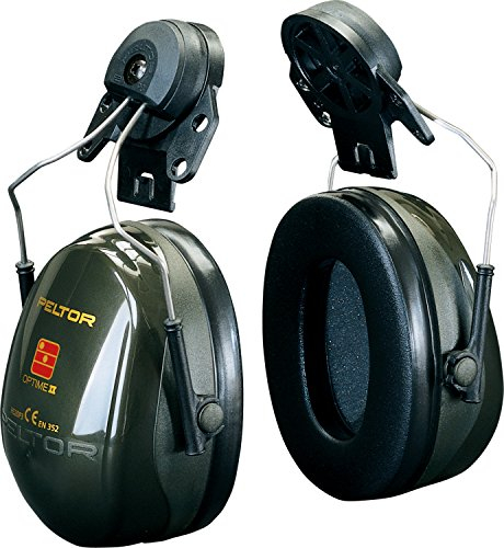 3M PELTOR Optime II Orejeras para casco Negras 30 dB (1 orejera/caja), H520P3EB-410-GQ