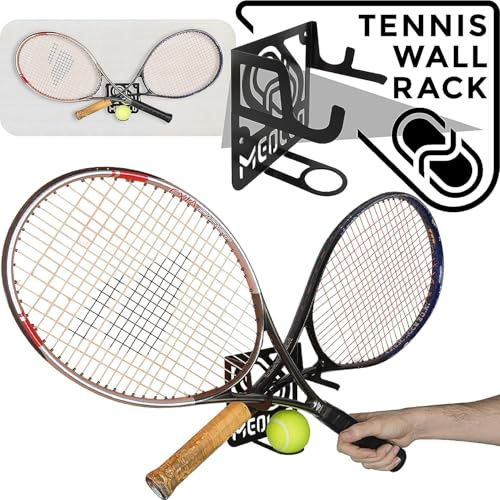 MEOLLO Tennisschläger Wandhalterung (100% Stahl)