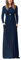 PCEAIIH Women Long Sleeve Loose Plain Maxi Dresses Casual Long Dresses with Pockets XL-Navy Blue