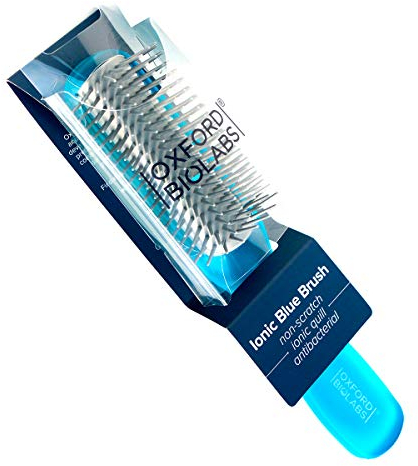 Oxford Biolabs Ionic Hair Brush - Protects Your Hair Daily - Antistatic Half Radial & Non-scratch - Ionic Quill Brush - by Kent