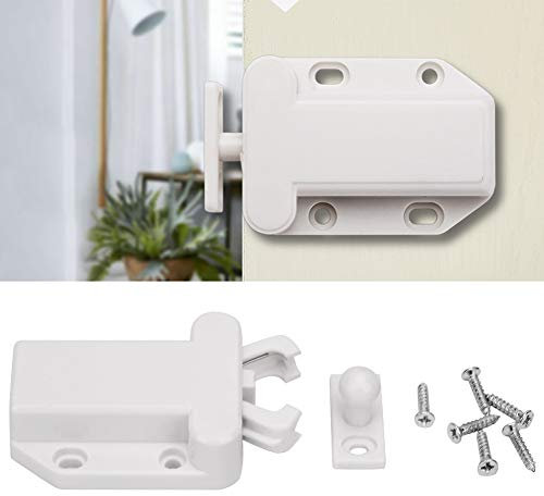 10pcs White Cute Beetle Shape Cabinets Door Rebounder Cupboard Touch Release Latches Push Open Catches Doors Magnetic Latches for Drawer