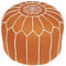 Runder Pouf Sitzpouf aus Baumwolle Chems Braun ø 45cm Rund Ohne Füllung | Sitzkissen Bodenkissen Kissen Orientalisch | Sitzpuff Hocker Sitzhocker Fusshocker bestickt als Orientalische Dekoration