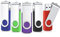 AreTop Clé USB 8Go Lot de 5 Flash Drive Cles USB 2.0 Mémoire Stick Stockage Pivotantes Porte Clef USB U Disque (5 Couleurs Mélangées:Rouge Vert Noir Bleu Violet)