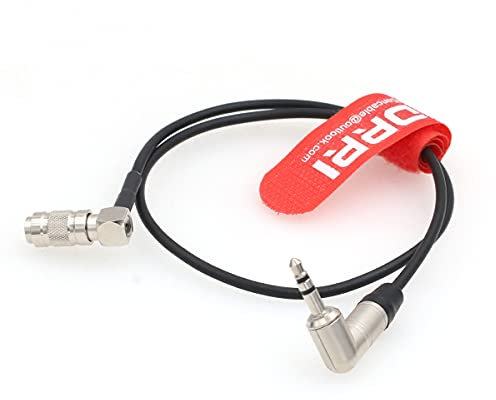 DRRI UltraSync One DIN 1.0/2.3 a ángulo recto 3.5mm cable de código de tiempo Mini Jack (cable DIN de codo)
