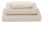 Poligino Bettwäsche für Betten mit 180 cm, 4-teiliges Set, Spannbettlaken, Bettlaken, 2 Kissenbezüge, 50 x 80 cm (Bett 180-180 x 190/200 cm, Beige)