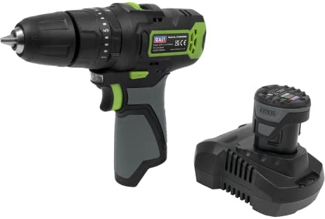 Sealey 10.8V 2Ah SV10.8 Series Ø10mm Cordless Combi Drill Kit - CP108VDD
