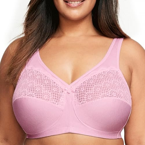 Glamorise Full Coverage Bra Damen, Pink Meliert,115C
