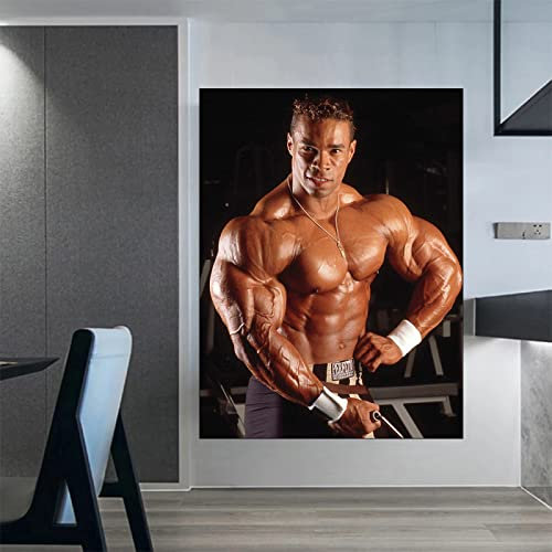 Hnyjyfa Kevin Levrone Poster Kraftprotz Bodybuilding Poster Trainings Poster Haus Fitness Deko Mann Übungs Motivzitat Gemäldedrucke Inspirierendes Wand Bilder Gym Poster 0318287