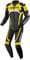 Bogotto Misano 2-Teiler Motorrad Lederkombi, schwarz/weiß/neon-gelb, 52