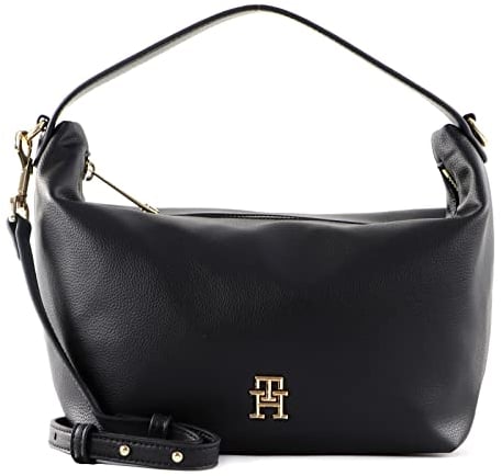 Tommy Hilfiger Damen Umhängetasche TH Casual Shoulder Bag Klein, Schwarz (Black), Einheitsgröße