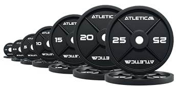 ATLETICA Iron Plates Set, 157,5 kg, Gusseisen, 50 mm | 2 x 1,25 kg | 2 x 2,5 kg | 2 x 5 kg | 2 x 10 kg | 2 x 15 kg | 2 x 20 kg | 2 x 25 kg