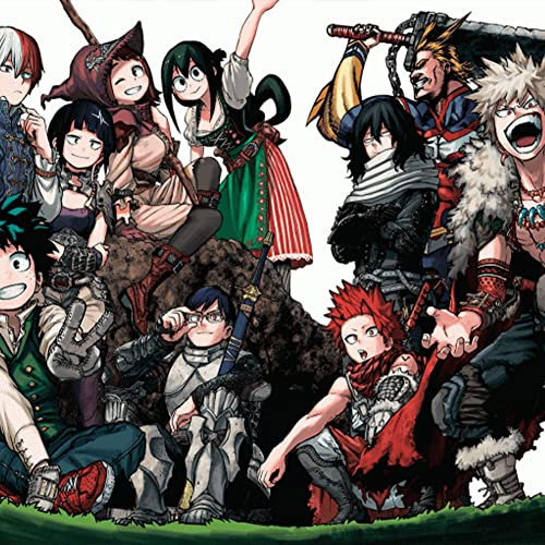 My Hero Academia Kits de pintura de diamantes 5D para adultos, kit de pintura de diamantes completo de anime, kits de arte de diamantes para decoración de pared del hogar