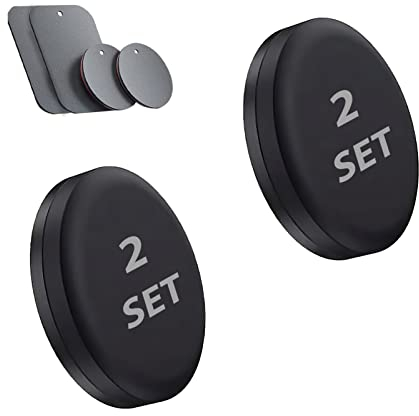 m MU Soporte Movil Coche para Coche 2 Piezas con 4 Placas de Metal, Soporte móvil Coche magnetico, Soporte Móvil Coche Magnético para iPhone Samsung Xiaomi y Otros Smartphone o Dispositivos GPS