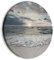 murando - runde Bilder Meer und Strand 80x80 cm Leinwandbild 1 tlg Kunstdruck modern Wandbilder XXL Wanddekoration Design Wand Bild Landschaft Natur See Himmel c-C-10019-bc-a