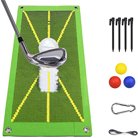 Tapis d'entraînement de Golf Hitting - Analysez Votre Swing et Améliorez Votre Technique avec Notre Tapis de Frappe de Golf pour Intérieur/Extérieur Résistant à la Déchirure et Antidérapant