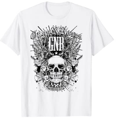 Guns N' Roses Destruction Officielle Blanc T-Shirt
