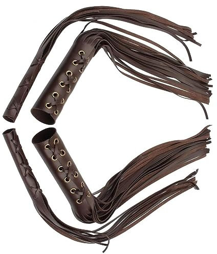 Riloer Motorrad Universal Bremse Kupplungshebel Fransen Lenkergriffe Quaste, Universal Motorrad Fransen Leder Handgriff Quaste Bremshebel Abdeckung