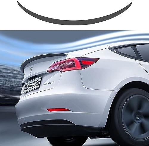 TOPABYTE Spoiler Original für Tesla Model Y Heckspoiler Flügellippe Carbon Tesla für 2020-2024 Model Y Zubehör ABS Matte Kohlefaser
