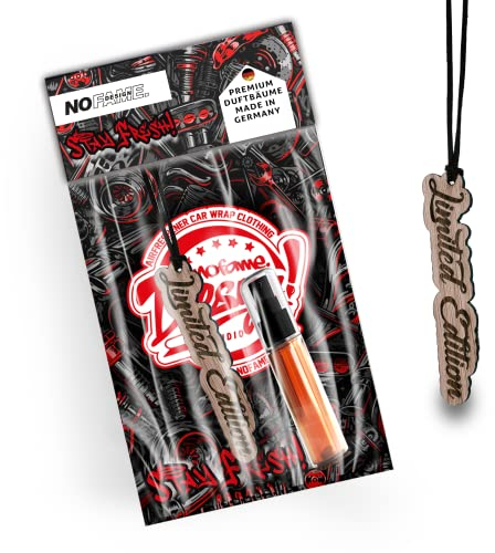 NoFame.Design Duftbaum aus Holz LIMITED EDITION Einzigartig Perfekt für Autoliebhaber Inkl. 5ml Duftspray Luxus Edle Düfte
