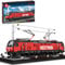 Reobrix 66019 Train Klemmbausteine Technik, MOC Urban Technology Elektro-Personenzug-Baustein-Set, 1889 Teile, tolles Zug Spielzeug-Geschenk für Erwachsene und Jugendliche