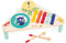 Janod - Gioia Musiktisch aus Holz 3 Kinderinstrumente - Rollenspiel und Musikalische Früherziehung - Wasserfarbe - Ab 12 Monaten, J07655