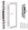 MaxxGeek Sliding Patio Door Handle Set with Mortise Lock, Sliding Glass Patio Door Handle Replacement Set Fits Door Thicknesse is 1-3/4'' to 2-1/5'' and 3-15/16'' Screw Hole Spacing.