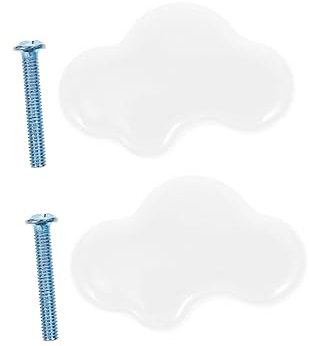 BESTonZON 1 Satz Wolken halten Händchen zimmer schrank knopf Küchenschrankgriffe Türknauf Schublade zieht Knopf für Kinderzimmer dekorativer Schubladenknopf einzelnes Loch die Wolken Zubehör