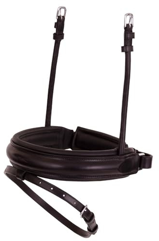 BR Netzkabel Nasenriemen Extra Breit SD Cob Schwarz/Silber