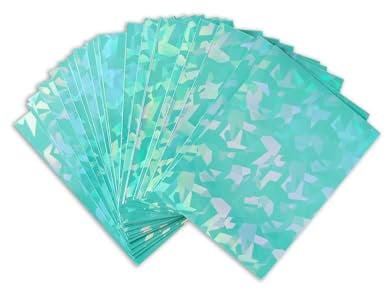 Premium Preferred Protection 100 Mint Holographic Card Sleeves Perfect Fit Shiny Trading Card Sleeves Standard Size Pokemon Sleeves | Fits Metazoo, Magic The Gathering, Pokemon, Dragon Ball Super