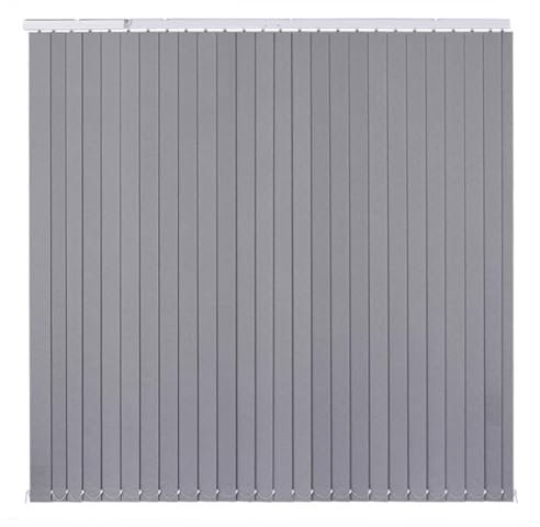 LRYELWA Estores Verticales Opaca,Lamas 98mm,Persianas Verticales de Filtrado de Luz,Cortina Vertical Corredera para Patio,Ventanas,Interior,Personalizable,Ancho x Alto (Gray,160cm x 130cm)