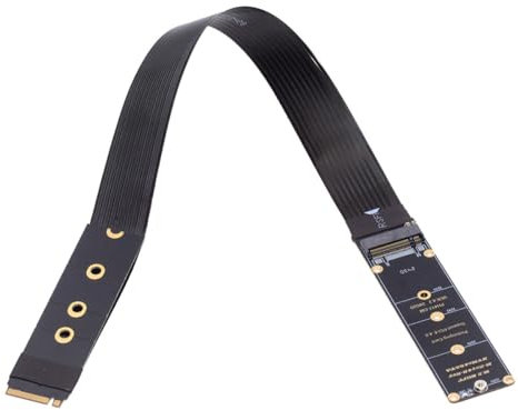 CY Adapter NGFF M-Key NVME Stecker auf Buchse Verlängerungskabel PCI Express 30cm PCI-E 4.0 für Mainboard SSD 2230/2242/2260/2280