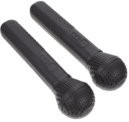 TOYANDONA 2 Pz Microfono Di Simulazione Microfono Finto Riprodurre Il Microfono Per i Bambini Cuffie Per Bambini Giocattolo Con Microfono Per Bambini Giocattoli Musicali Addominali Black