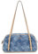 GUESS Women CERELIA Shoulder Satchel Hand Bag, Denim-Logo