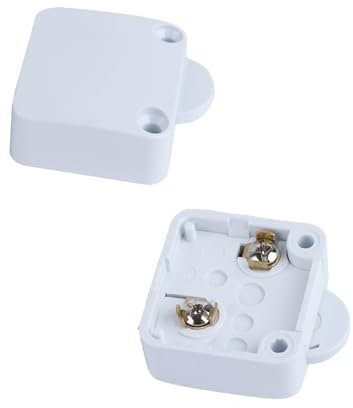 Cabinet Light Switches, Normally Closed Touch Switch Cupboard Door Light Control Switch for Wardrobes, Sliding Doors, Drawers (Pack of 2 - White)