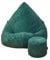 Slevobox Sitzsack mit Hocker Flaschengrün 95x95x120 cm - XXL Sitzsack Erwachsene mit Füllung - Schlafzimmer und Wohnzimmer Möbel - Samt Indoor Sitzsäcke - Bean Bag - Lounge Sessel