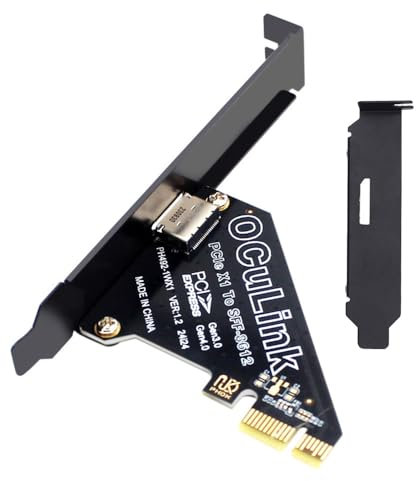 xiwai PCI-Express 4.0 1x zu Oculink SFF-8612 SFF-8611 Hostkarte für U.2 SSD eGPU Externe Grafikkarte Dock PCIE
