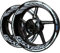 BYLKFC Reflektierend Motorrad-Felgenaufkleber Für Suzuki GSX650F GSX 650 F GSX 650F Felgenrandaufkleber Felgenaufkleber Radnabenaufkleber Felgenaufkleber(Farbe 4)