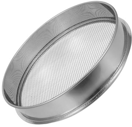 NOLITOY Edelstahl Gartensieb Maschen Boden Sieb Runde Form Dauerhaft Praktisch Steine Entferner Für Gemüse Garten Erde Boden