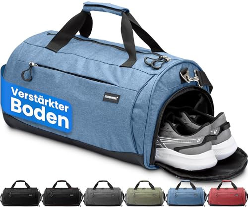 Heldenwerk Sporttasche & Reisetasche für Damen und Herren klein I Trainingstasche mit Schuhfach und Nassfach I ideal als Reisetasche Handgepäck, Gym Bag, Fitness Tasche, Trainings Tasche, Sport Bag