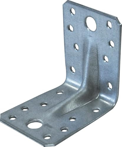 Schwerlast-Winkelverbinder 50x50x35x2,5mm, 5 Stück, ohne Steg