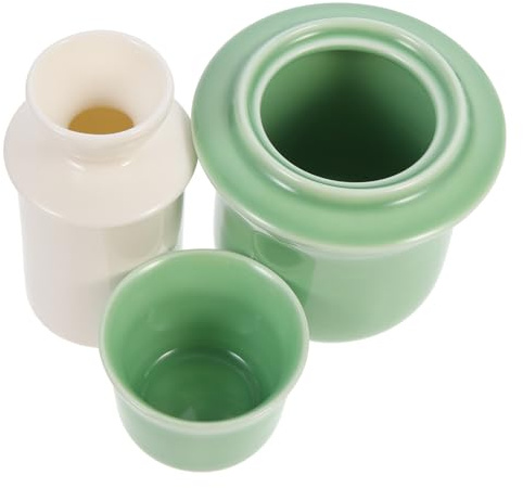 VICASKY Chinese Style Ceramic Liquor Warmer Smooth Surface Wine Heating Tool for Home and Restaurant Use Minimalist Design Suitable for Tea Houses and Hotels