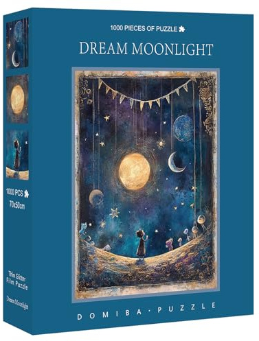 Celestial Night Enigma, Shimmer Scene Mosaic, Large Format Layout Featuring Shine, Cardstock Assembly Kit Showing Image, Recreation Hobby Project, 1000 Count Entertainment Aimed At School Office