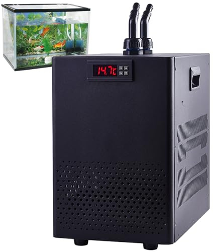 Aquarium Chiller, 1/10 to 1/2 HP Water Cooler with Pump for Cold Plunge Fish Tank Cooling System, Suitable for Axolotl, Coral, and Jellyfish