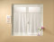 Linder 0323 /10/415 Paire de Vitrages Droits Etamine Blanc Passe Tringle 45 x 90 cm