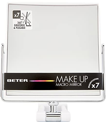 Beter 14311 Miroir pliant rotatif grossissant x7 14,5 cm