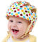 IULONEE Baby Helm Kleinkind Schutzhut Kopfschutz Baumwolle Hut Verstellbarer Schutzhelm Apple Flower