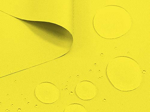 Oxford 600D Polyester Stoff Outdoor wasserdicht Meterware PVC 76 Zitronengelb