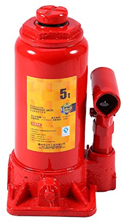 SOULONG 5 T Rot Hydraulischer Wagenheber, Wagenheber aus verdickter Stahlplatte, Rangierwagenheber