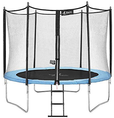 Kangui - Trampoline de Jardin 305 cm + Filet de sécurité + échelle | Normes EU | Montage Facile